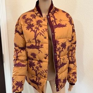 Scotch & Soda Maison Scotch Print Puffer Down Alternative Jacket NWT